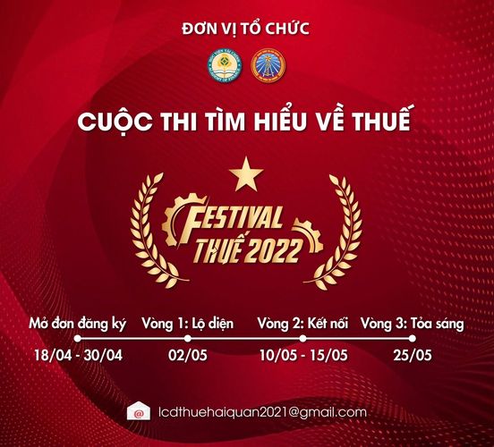 THÔNG BÁO PHÁT ĐỘNG CUỘC THI “ TÌM HIỂU VỀ THUẾ - FESTIVAL THUẾ 2022