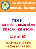 Tiến sỹ Tài chính kế toán